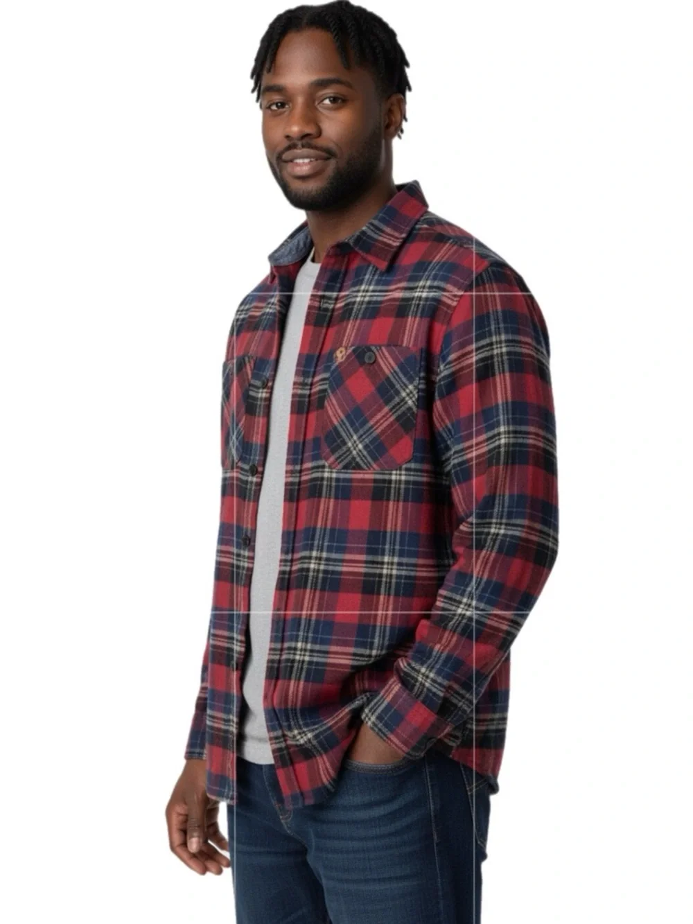 Coleman Men’s Button Down Collared Cotton Flannel Shirt NWT